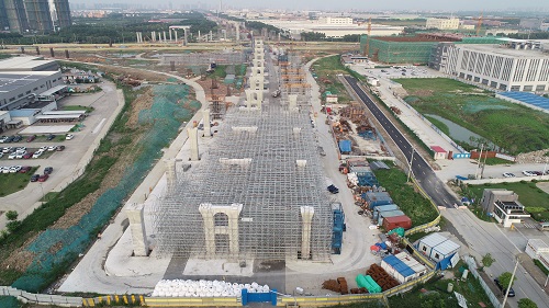 江蘇昆山312 項(xiàng)目再迎新節(jié)點(diǎn)！墩柱施工破百，樁基施工破兩千.jpg